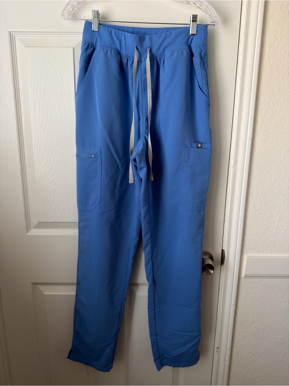 FIGS Yola Skinny Scrub Pants Technical Collection Blue M/T Medium Tall
